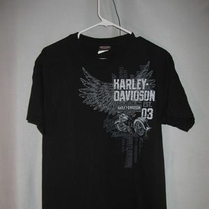 T-shirt Harley-Davidson Homme - Taille XL - Noir - Occasion Excellent état - 100% Coton
